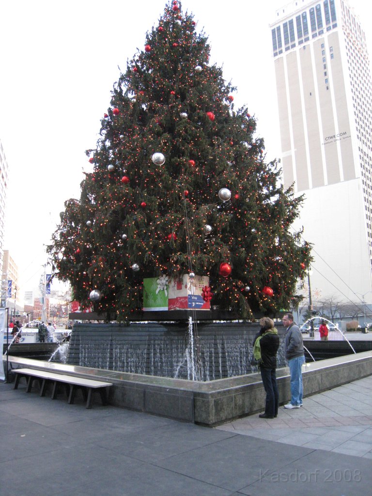 Detroit Turkey Trot 2008 10K 0315.jpg - The Detroit Turkey Trot 10K 2008, the 26th. running. Downtown Detroit Michigan. A balmy 22 degrees that morning. Race time of 58:24 for the 6.23 miles.